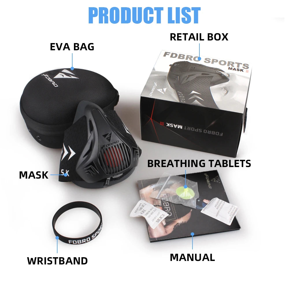 FDBRO - Sports Mask Elevation Running Fitness